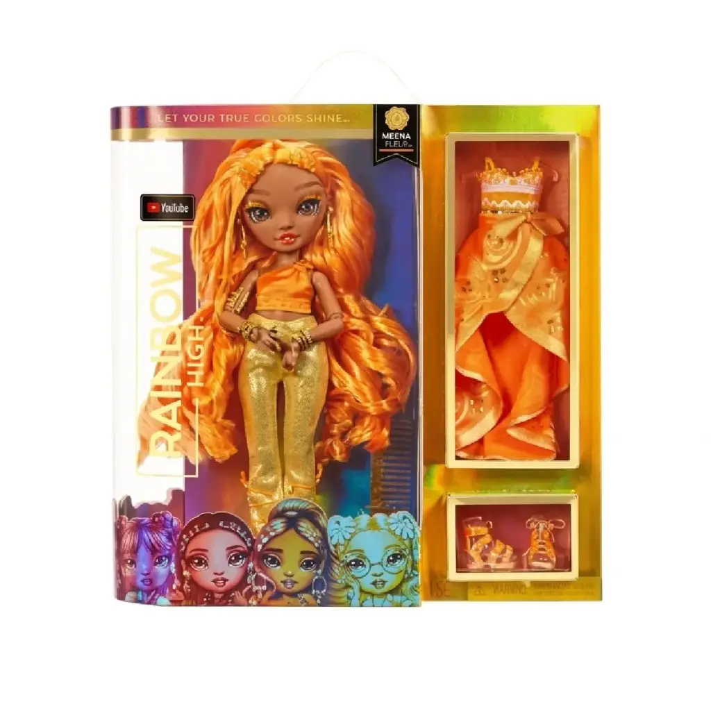 Rainbow High Core Fashion Doll- Meena Fleur (Saffron)   