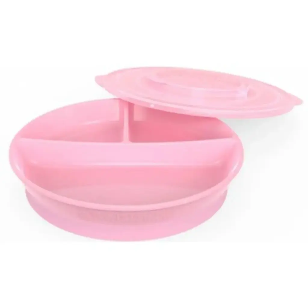 Plato Dividido Twistshake 6+M Rosado      