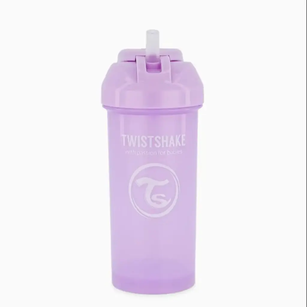 Vaso Con Pitillo Twistshake 360ml 6+M Pastel Morado   