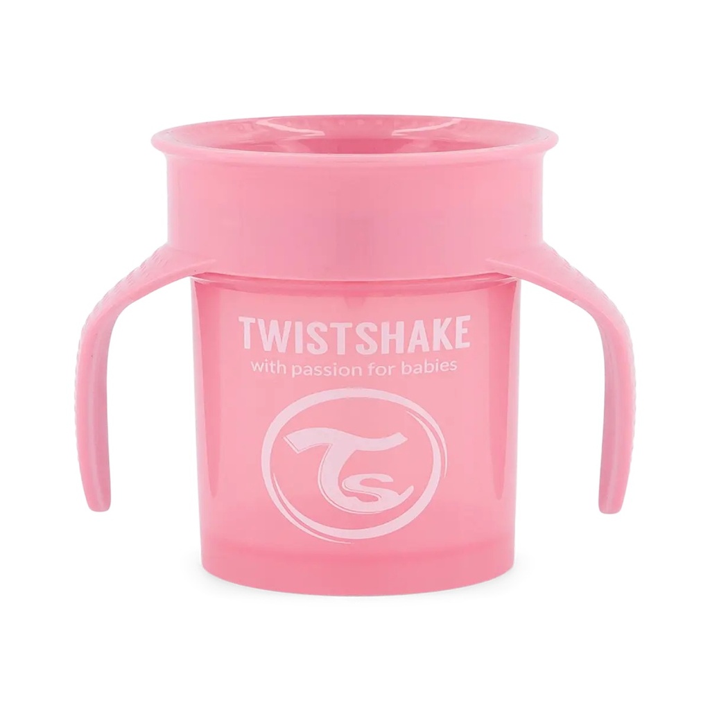 Vaso Twistshake 360 6+M Rosado      