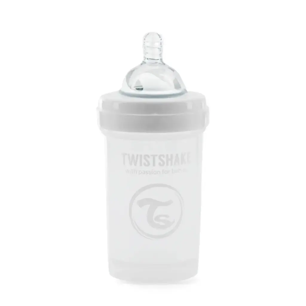 Tetero Twistshake Anticólico 180ml Blanco 
