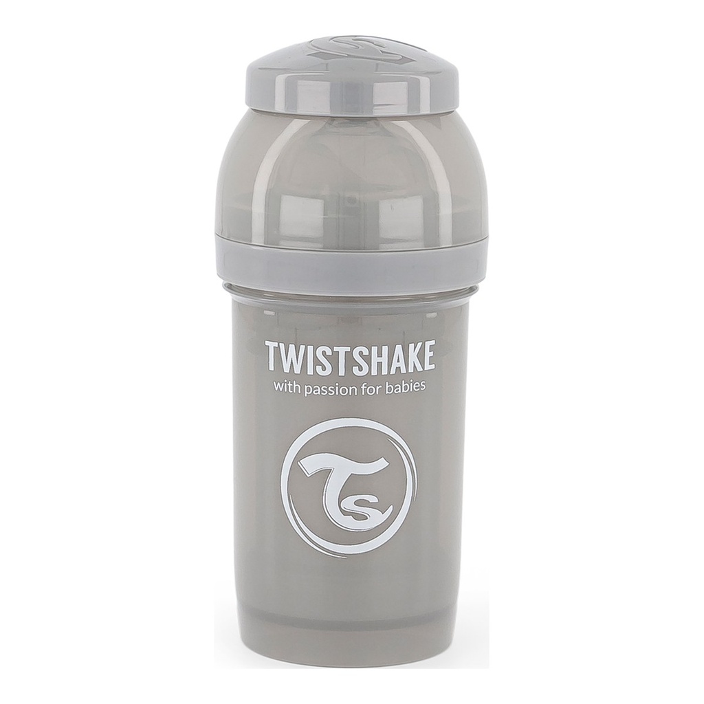 Tetero Twistshake Anti-Cólico 180ml Gris Claro (114273429)    