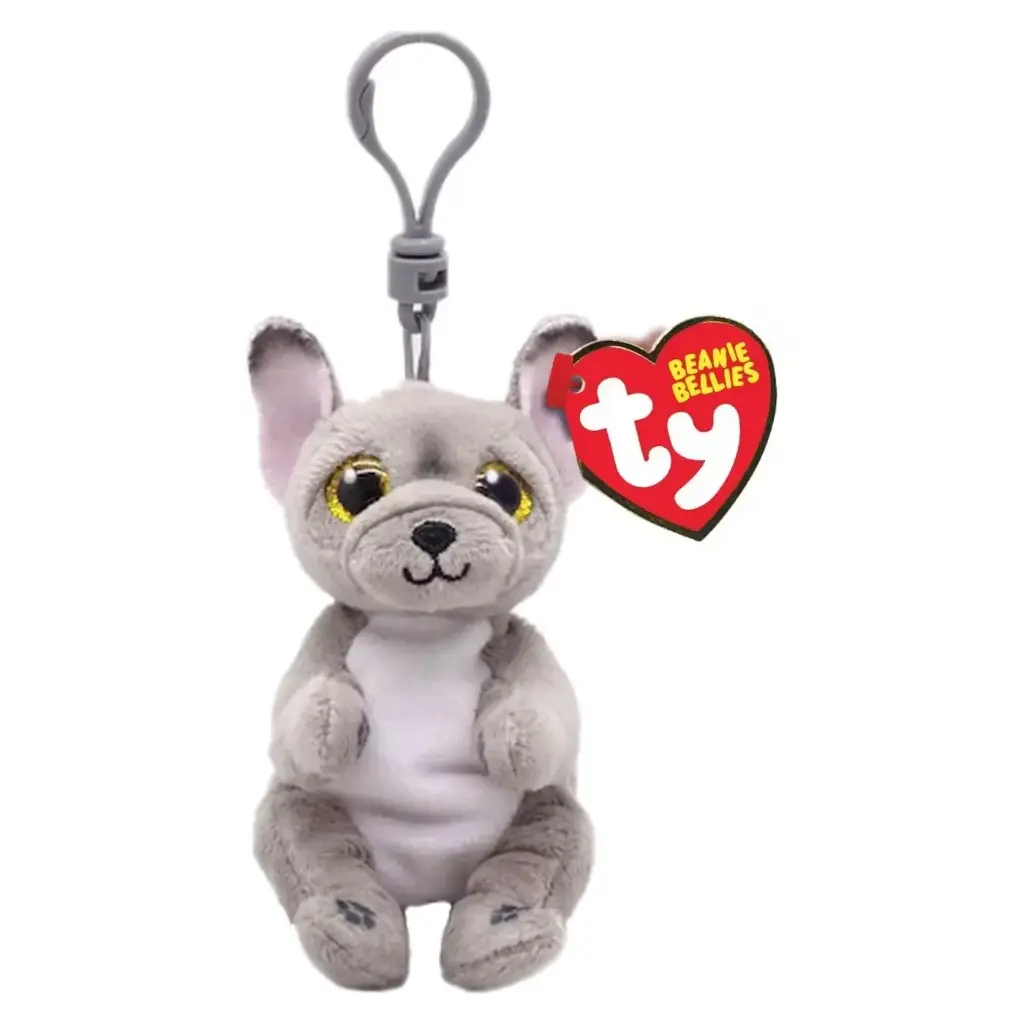 Ty Beanie Boos Clip Wilfred perro gris 