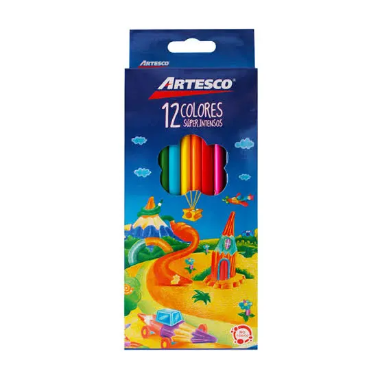 Colores Triangulares x 12unid Artesco