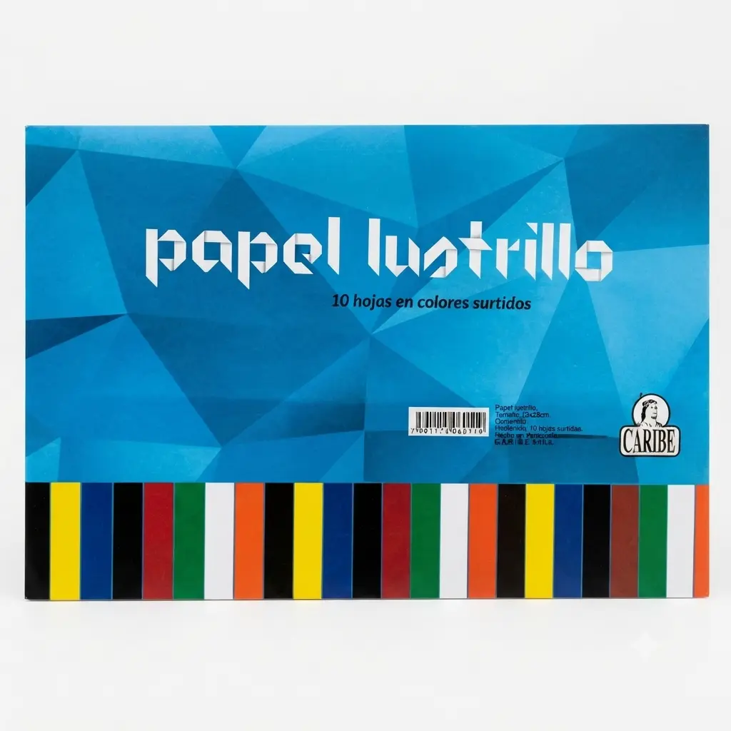 Block papel lustrillo Caribe
