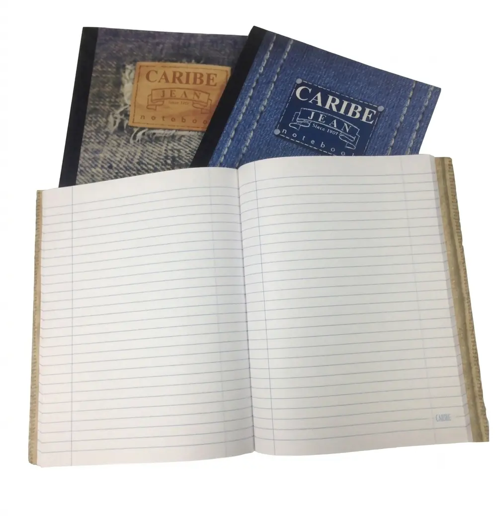Cuadernos Caribe De Una Línea Grande empastado Caribe