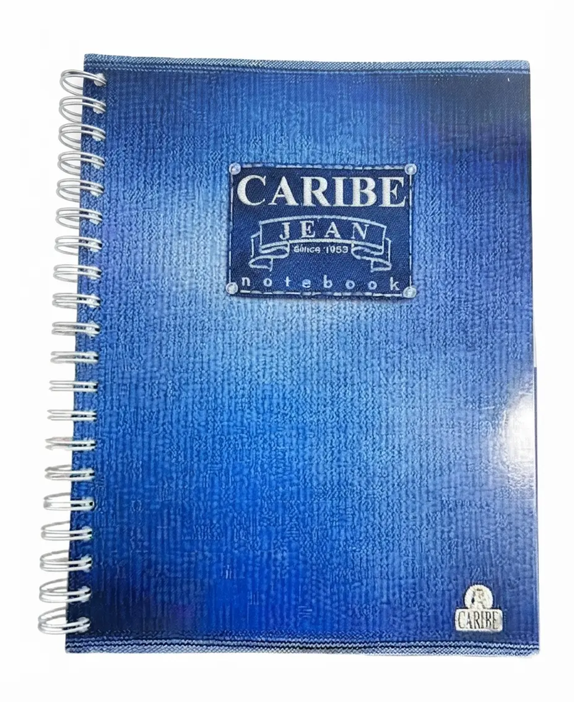 Cuaderno espiral grande 6 materias Caribe