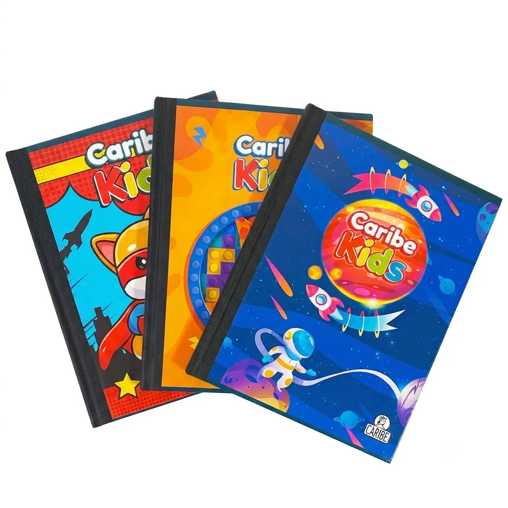 Cuadernos Caribe Doble Línea Pequeño empastado Caribe