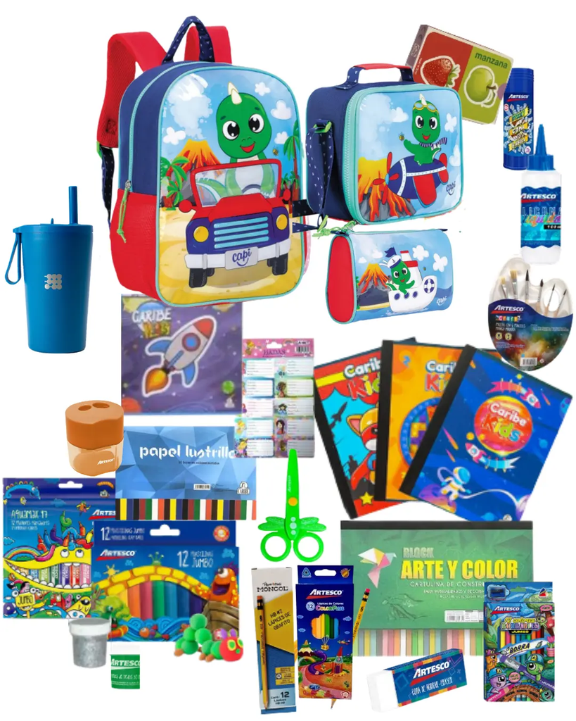 Clásico Escolar Bienestar Preescolar Dino