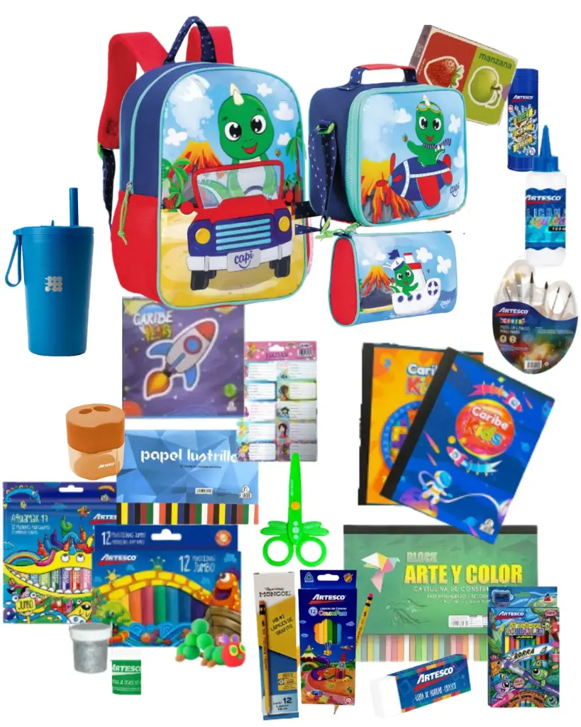 Clásico Escolar Bienestar Preescolar Dino