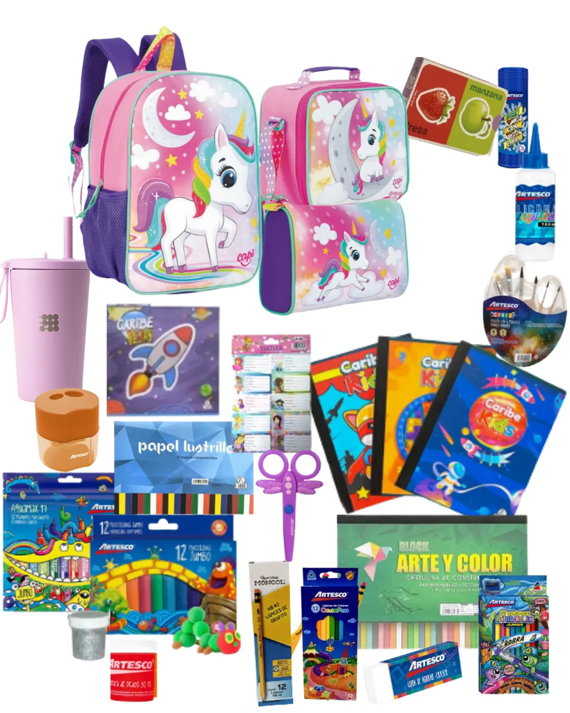 Clásico Escolar Bienestar Preescolar Unicornio