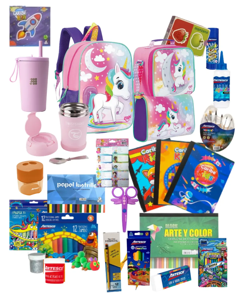 Esencial Escolar Flexible Preescolar Unicornio