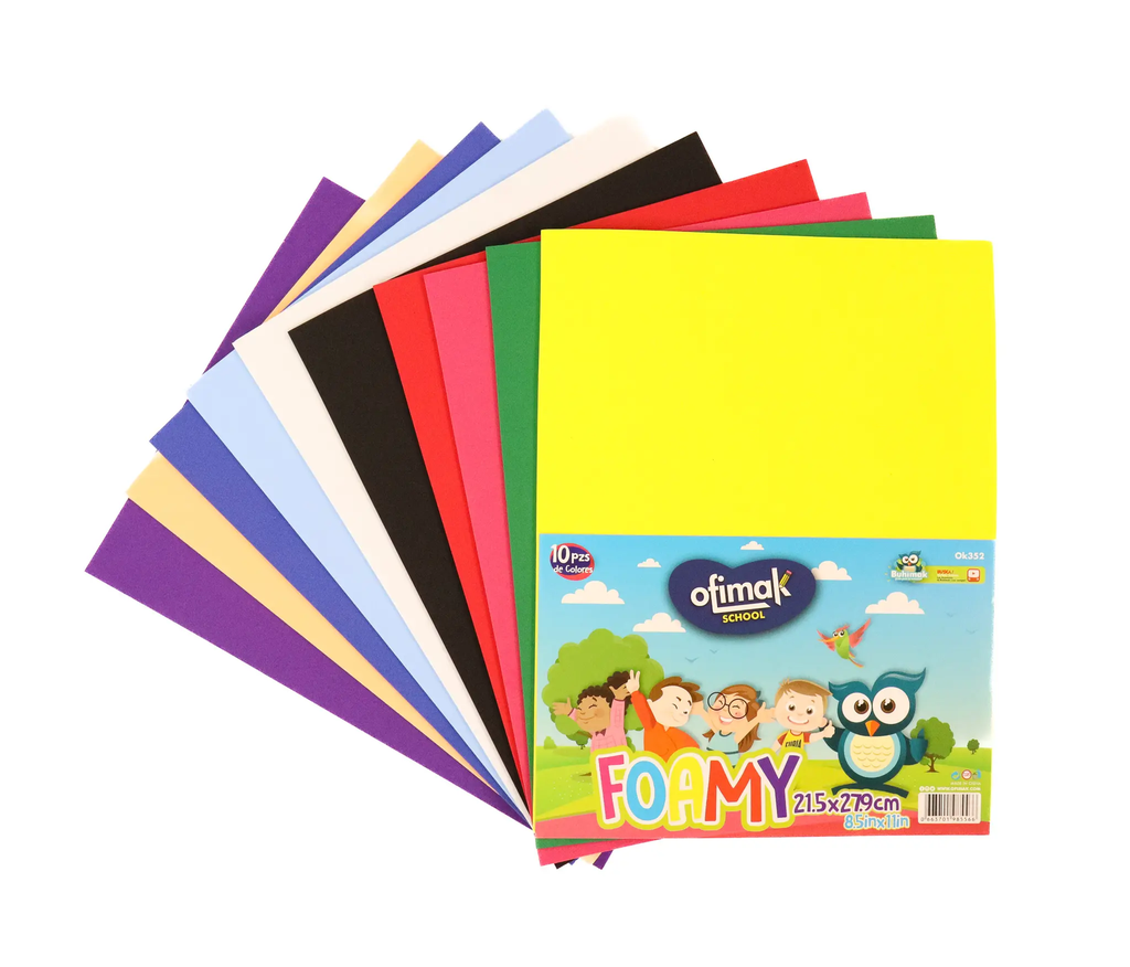 Paquete de foami (10 cartas) Ofimak