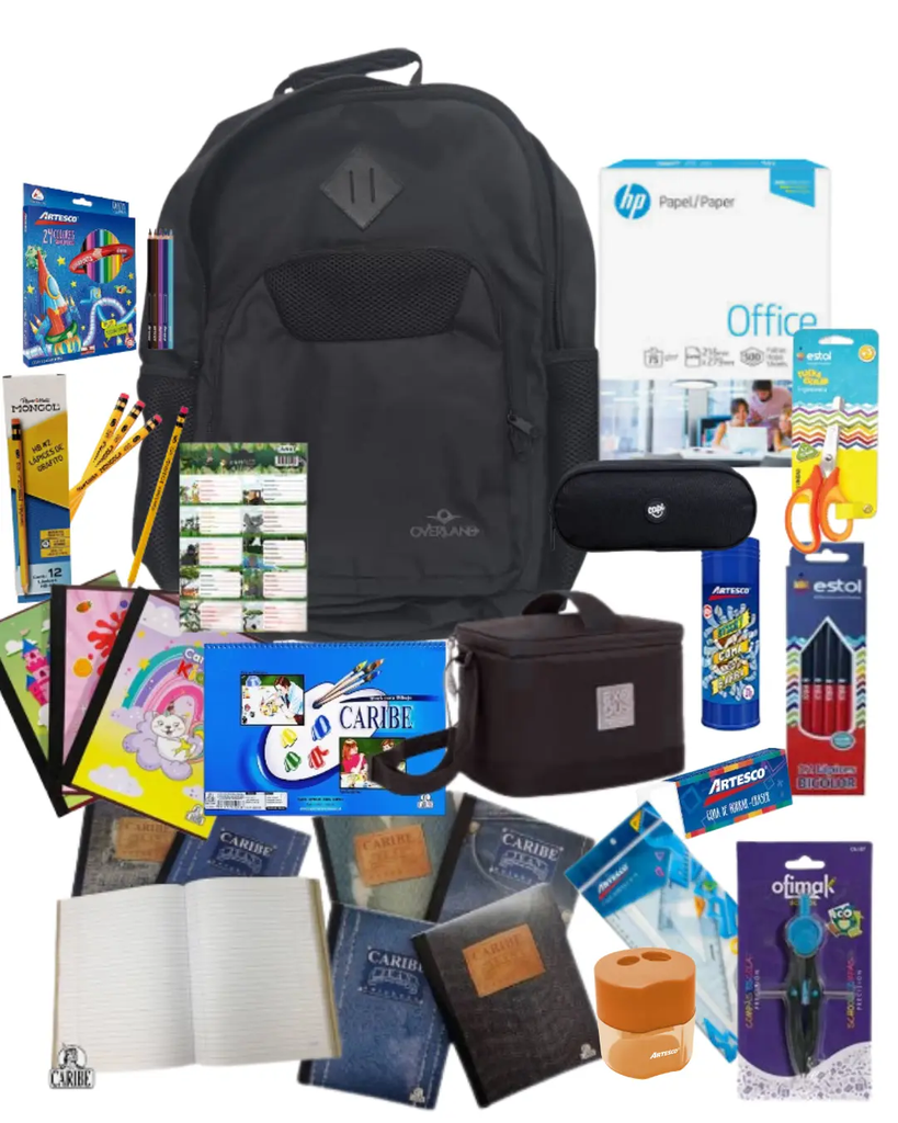 Clásico Escolar Primaria Negro