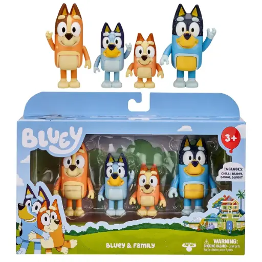 [17653] Bluey Set Figura X 4 S11 Surt.