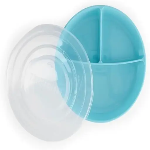 [78170] Plato Dividido Twistshake 6+M Azul      