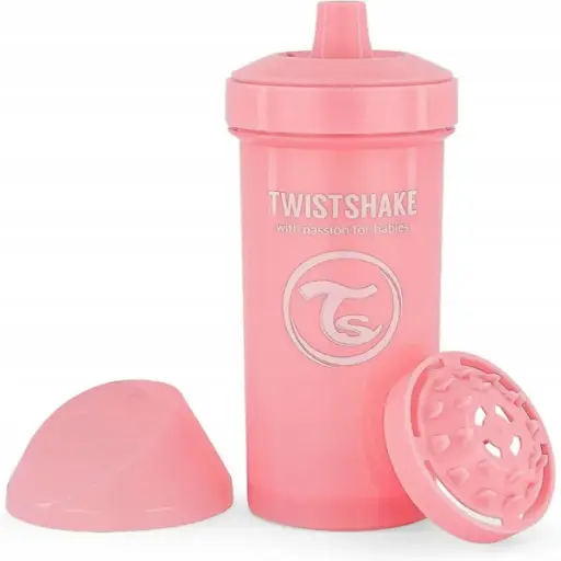 [78279] Vaso Twistshake Kid Cup 360ml 12+M Rosado    
