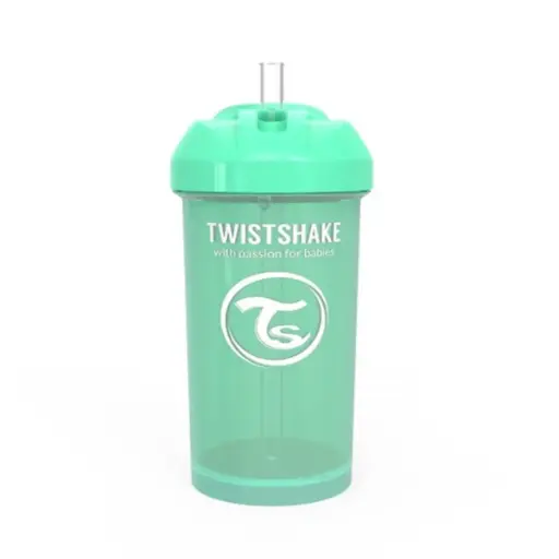 [78590] Vaso Con Pitillo Twistshake 360ml 6+M Pastel Verde   