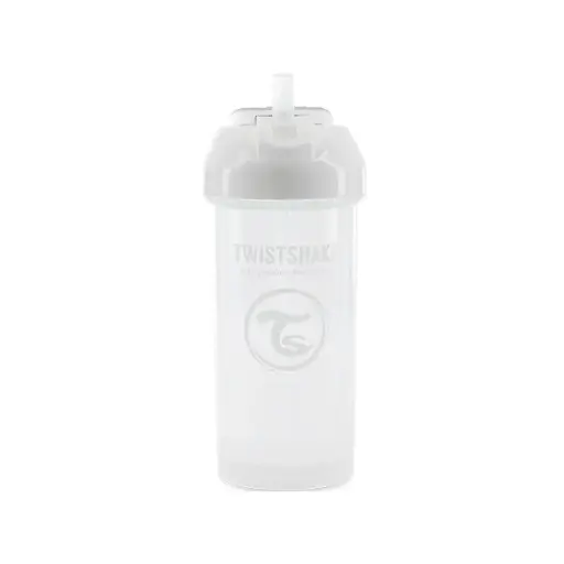 [78592] Vaso Con Pitillo Twistshake 360ml 6+M Pastel Blanco   