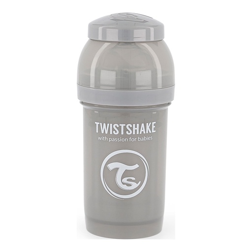 [78254] Tetero Twistshake Anti-Cólico 180ml Gris Claro (114273429)    